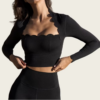 Lace Detail Yoga & Barre Set for Women