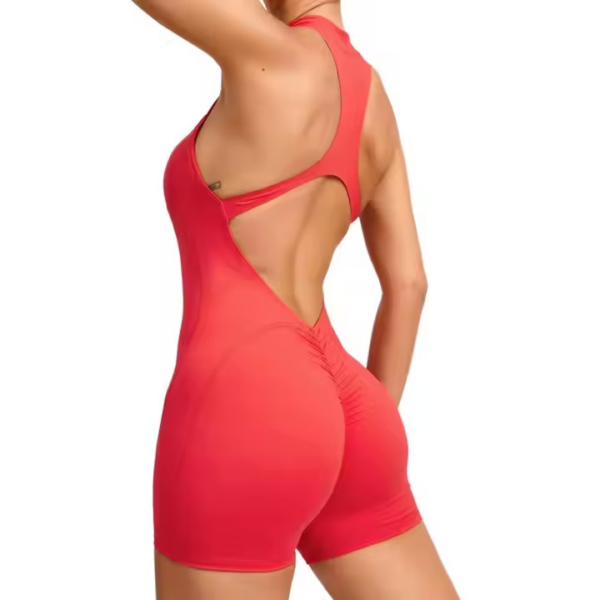 Zipper Front Sleeveless Yoga & Barre Jumpsuit for Women