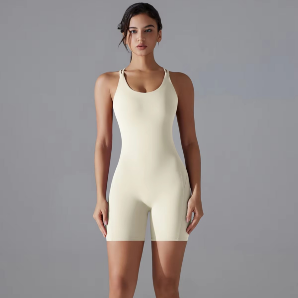 Short Yoga & Barre Bodysuit for Women