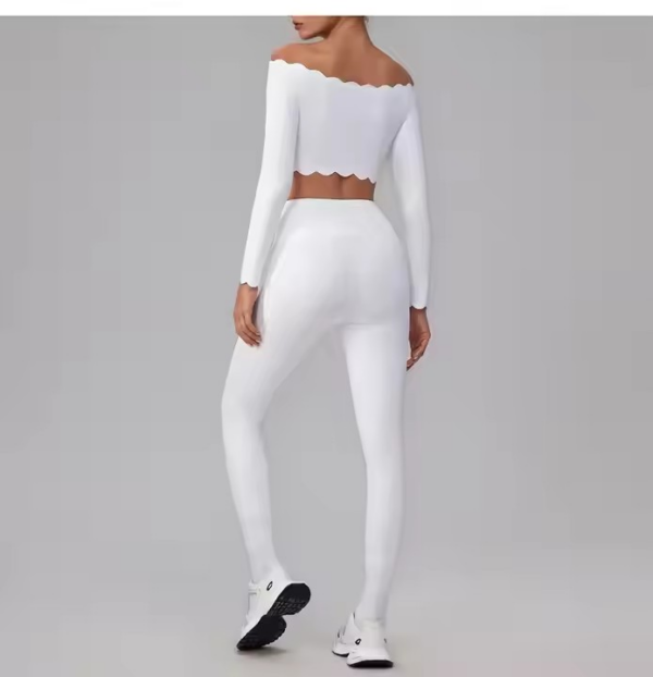 Lace-Detail One-Shoulder Yoga & Barre Set for Women