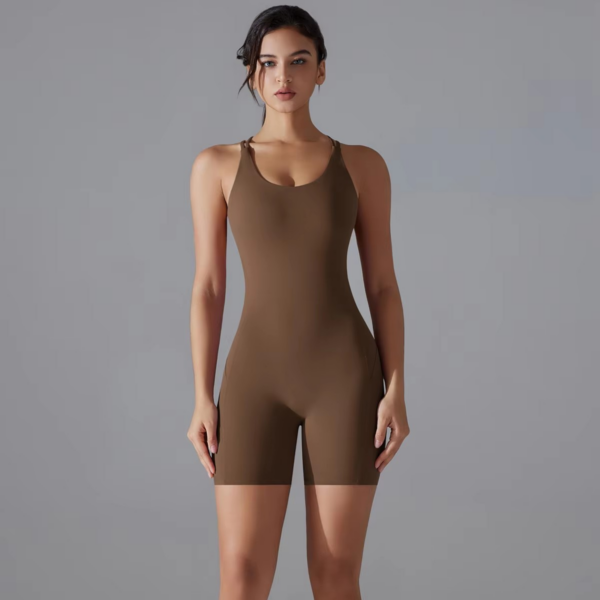 Short Yoga & Barre Bodysuit for Women