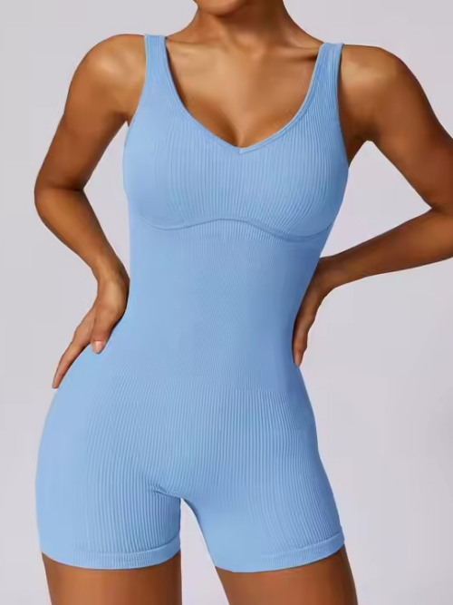 Seamless Short Barre & Yoga Jumpsuit for Women