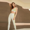 Contrast Detail Seamless Yoga & Barre Set for Women