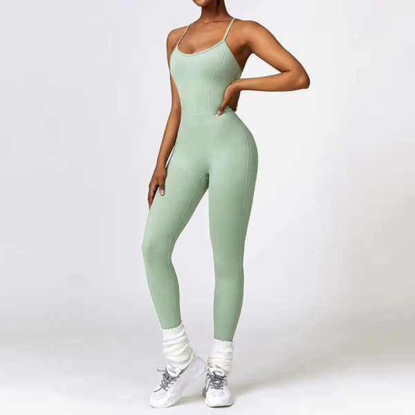 Seamless Full-Length Yoga & Barre Jumpsuit for Women