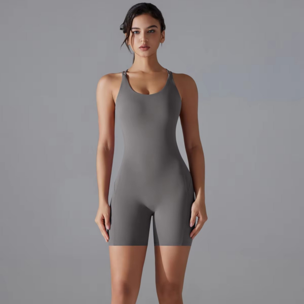 Short Yoga & Barre Bodysuit for Women