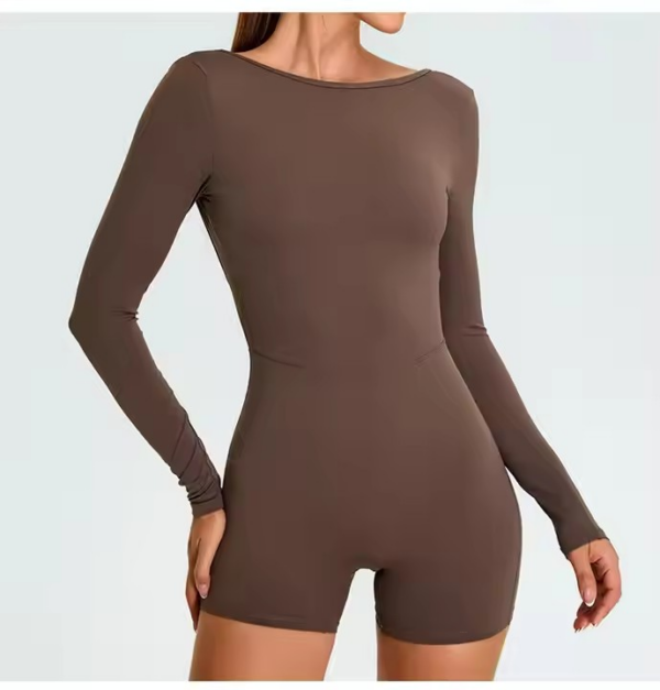 Long-Sleeve Backless Jumpsuit for Women